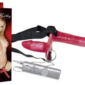 IMBRACATURA CON DOPPIO VIBRATORE INDOSSABILE BAD KITTY - immagine 1