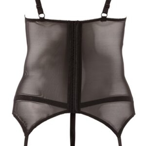 CORSETTO REGGICALZE IN PIZZO CON PERIZOMA COORDINATO - immagine 3