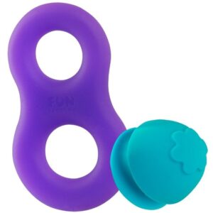 ANELLO FALLICO FUN FACTORY "8IGHT" VIOLA/TURCHESE - immagine 3