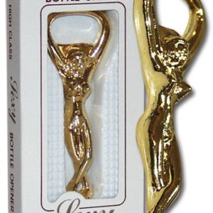 APRIBOTTIGLIE DORATO A FORMA DI DONNA - immagine 1