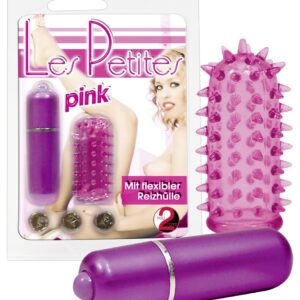 MINI VIBRATORE CON GUAINA "LES PETITES" ROSA - immagine 1