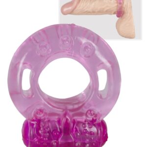 ANELLO FALLICO VIBRANTE "ONE TIME VIBRATING" ROSA - immagine 1