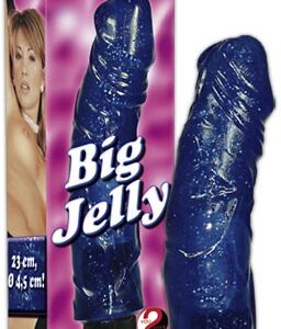 VIBRATORE MULTI-VELOCITA' "BIG JELLY" BLU - 23 CM - immagine 1