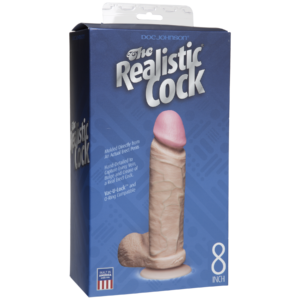 FALLO REALISTICO CON TESTICOLI DOC JOHNSON "REALISTIC COCK 8" - immagine 3