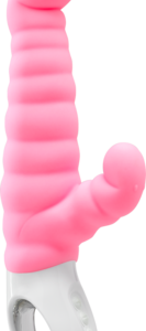 VIBRATORE E STIMOLATORE FUN FACTORY "PAUL & PAULINA" ROSA CHIARO - immagine 3