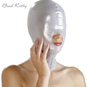 CAPPUCCIO CON APERTURA PER BOCCA BAD KITTY "HOOD" GRIGIO - immagine 1