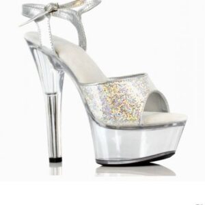 SCARPA EFFETTO GLITTER E TACCHI A SPILLO “CLIONA BOMB” - immagine 3