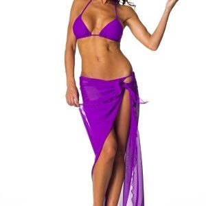 PAREO LUNGO “BOMB GIRL” UVA - TAGLIA UNICA - immagine 1