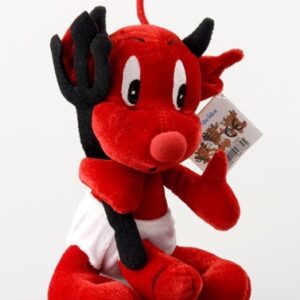 PELUCHE DIAVOLETTO CON PENE E FORCONE - immagine 1