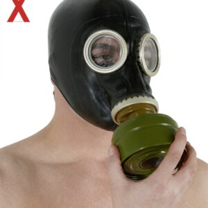 MASCHERA ANTIGAS IN LATTICE CON FILTRO "LATEX GAS MASK" - immagine 1
