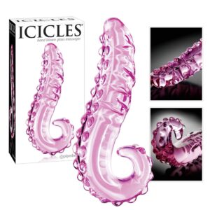 FALLO IN VETRO PIPEDREAM "ICICLES NO. 24" ROSA - immagine 1