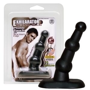 PLUG ANALE CON 3 SFERE E LARGA BASE A VENTOSA "MIN EXHILARATOR" - immagine 1