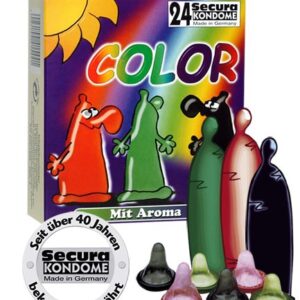 PROFILATTICI AROMATIZZATI E COLORATI SECURA "COLOR" - 24 PEZZI - immagine 1