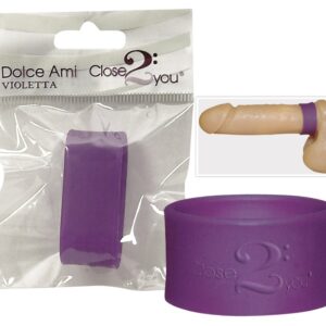 ANELLO FALLICO IN SILICONE "DOLCE AMI" VIOLA - immagine 1