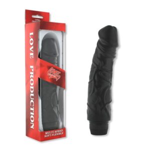 VIBRATORE REALISTICO "PERFECT PLEASURES" NERO - 22 CM - immagine 1