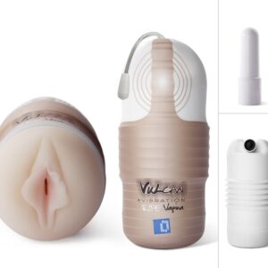 MASTURBATORE CON VIBRAZIONE A FORMA DI VAGINA "VULCAN" - immagine 1