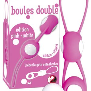PALLINE DELL'AMORE IN SILICONE "BOULES DOUBLE" ROSA - immagine 1