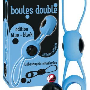 PALLINE DELL'AMORE IN SILICONE "BOULES DOUBLE" BLU - immagine 1