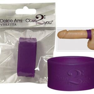 ANELLO FALLICO IN SILICONE "DOLCE AMI" VIOLA - immagine 1