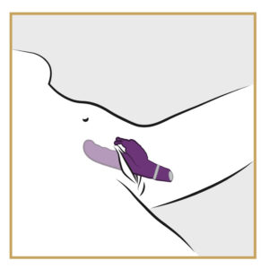 VIBRATORE CON STIMOLATORE CLITORIDEO E PUNTO G "G-BUTTERFLY" - immagine 5