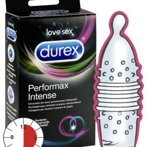 PROFILATTICI RITARDANTI CON RILIEVI DUREX "PERFORMANCE INTENSE" - 10 PEZZI - immagine 1