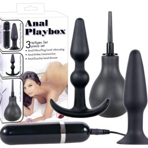 KIT DEL PIACERE ANALE 4 PEZZI "ANAL PLAYBOX" - immagine 1