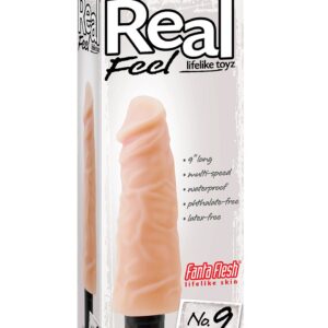 VIBRATORE REALISTICO "REAL FEEL LIFELIKE 9" CARNE - 23 CM - immagine 3
