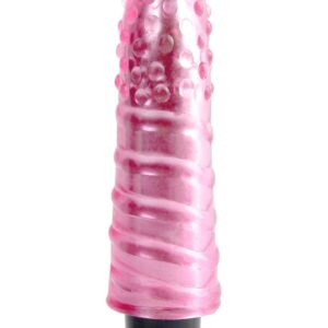 VIBRATORE PIPEDREAM "JELLY GEMS NO. 5" ROSA - 15 CM - immagine 1