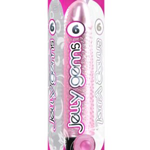 VIBRATORE PIPEDREAM "JELLY GEMS NO. 6" ROSA - 19 CM - immagine 3