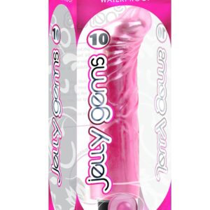 VIBRATORE PIPEDREAM "JELLY GEMS NO. 10" ROSA - 19 CM - immagine 3
