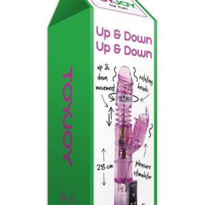 VIBRATORE RABBIT "UP & DOWN" VIOLA - immagine 3