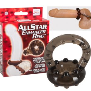 ANELLO FALLICO CON AGGANCIO PER TESTICOLI "ALL STAR ENHANCER" - immagine 1