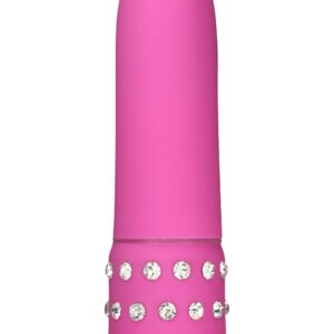 MINI VIBRATORE "DIAMOND" ROSA - 11.5 CM - immagine 1