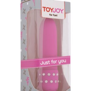 MINI VIBRATORE "DIAMOND" ROSA - 11.5 CM - immagine 3