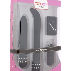 SET VIBRATORI + OVULO WIRELESS "DIAMOND" NERO - immagine 3