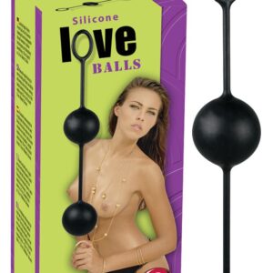 PALLINE DELLE GEISHE IN SILICONE "LOVE BALLS" NERO - immagine 1