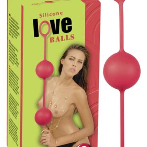 PALLINE DELLE GEISHE IN SILICONE "LOVE BALLS" ROSSO - immagine 1