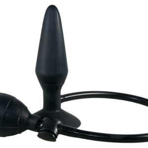 PLUG ANALE GONFIABILE IN SILICONE "TRUE BLACK" - immagine 3