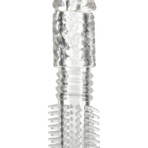 GUAINA FALLICA "SUPER STRETCH" TRASPARENTE - 14 CM - immagine 1