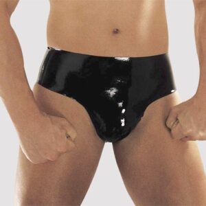 SLIP UOMO IN LATEX NERO - immagine 3