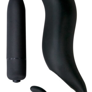 STIMOLATORE ANALE O VAGINALE CON VIBRATORE ESTRAIBILE BLACK VELVETS - immagine 4