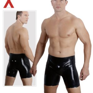 BERMUDA UOMO IN LATEX NERO - immagine 5