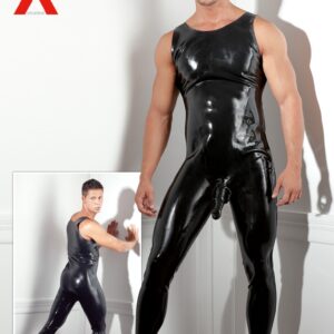 TUTA SMANICATA IN LATEX NERO CON GUAINA FALLICA - immagine 8