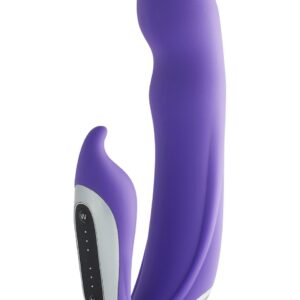 VIBRATORE HI-TECH CON STIMOLATORE CLITORIDE "NEO" VIOLA - immagine 1
