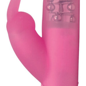 VIBRATORE E STIMOLATORE CLITORIDEO "BUNNY PEARL" ROSA - immagine 1