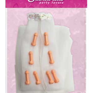 VELO DA SPOSA CON PENI - immagine 3