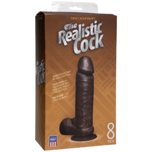 FALLO REALISTICO DOC JOHNSON NERO - 20 CM - immagine 3