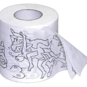 ROTOLO CARTA IGIENICA CON DISEGNI EROTICI - immagine 1