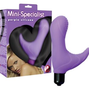 MINI VIBRATORE CON STIMOLAZIONE CLITORIDE "MINI-SPECIALIST" VIOLA - immagine 1