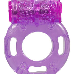 ANELLO FALLICO VIBRANTE "BUTTERFLY WINGS" VIOLA - immagine 5